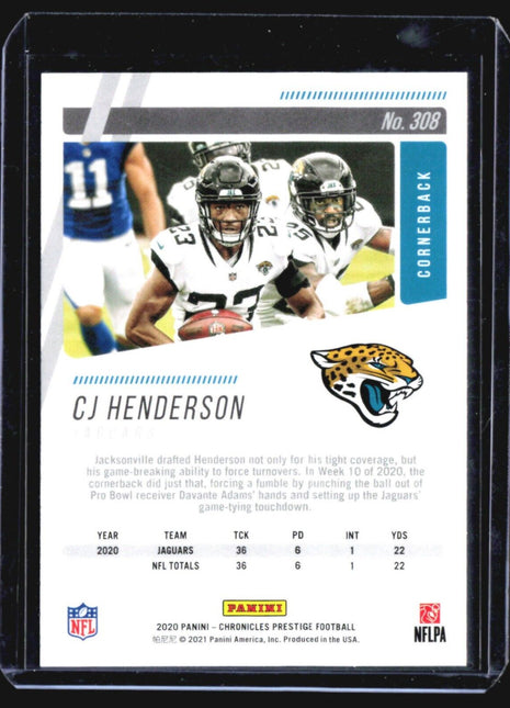 2020 Panini Chronicles CJ Henderson #308 Rc
