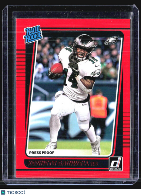 2021 Panini Donruss - Rated Rookie #267 Kenneth Gainwell (RC) Red Press Proof