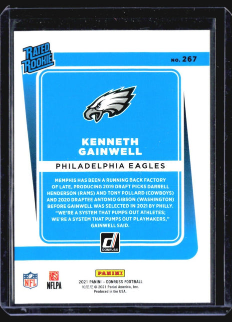 2021 Panini Donruss - Rated Rookie #267 Kenneth Gainwell (RC) Red Press Proof