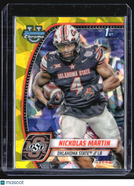 2024 Bowman U Chrome Nickolas Martin 1st yellow Sapphire /75 #199