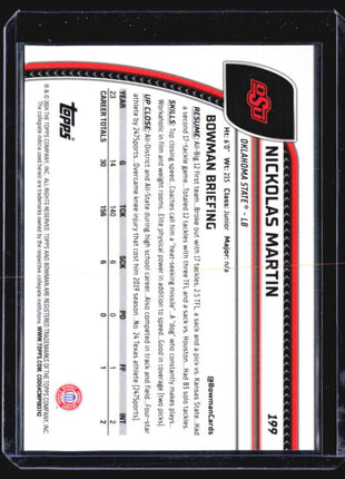 2024 Bowman U Chrome Nickolas Martin 1st yellow Sapphire /75 #199