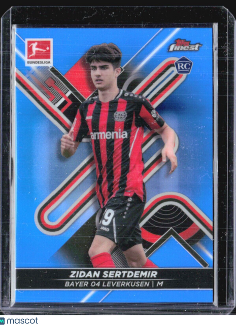 2021-22 Topps Finest Zidan Sertdemir Rc Blue Refractor /150 #100