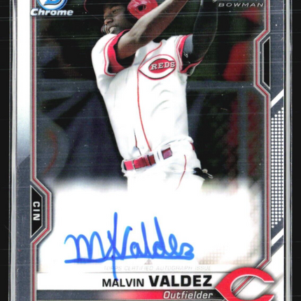 2021 Bowman Chrome - Prospect Autographs #CPA-MV Malvin Valdez Auto