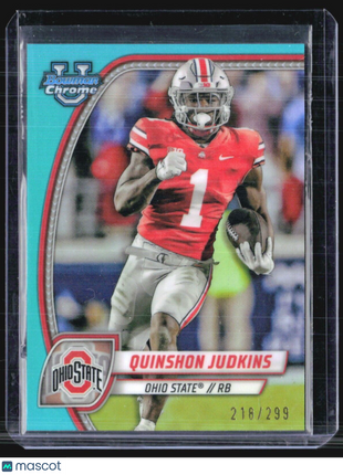 2024 Bowman U Chrome Quinshon Judkins Aqua Refractor /299 #145