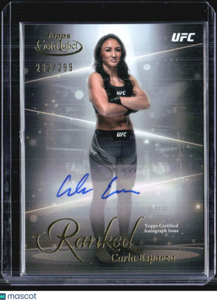 2024 Topps UFC Gold Label Carla Esparza Ranked Auto /299