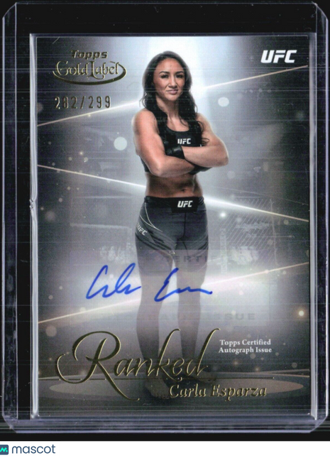 2024 Topps UFC Gold Label Carla Esparza Ranked Auto /299