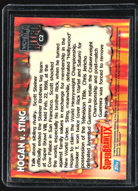 1999 WCW Nitro Chrome Super Brawl Hulk Hogan v. Sting #C2