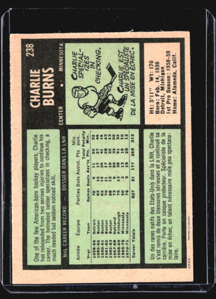 1971-72 O-Pee-Chee - #238 Charlie Burns