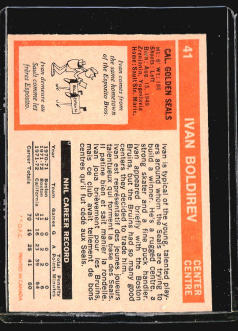 1972-73 O-Pee-Chee - #41 Ivan Boldirev (RC)