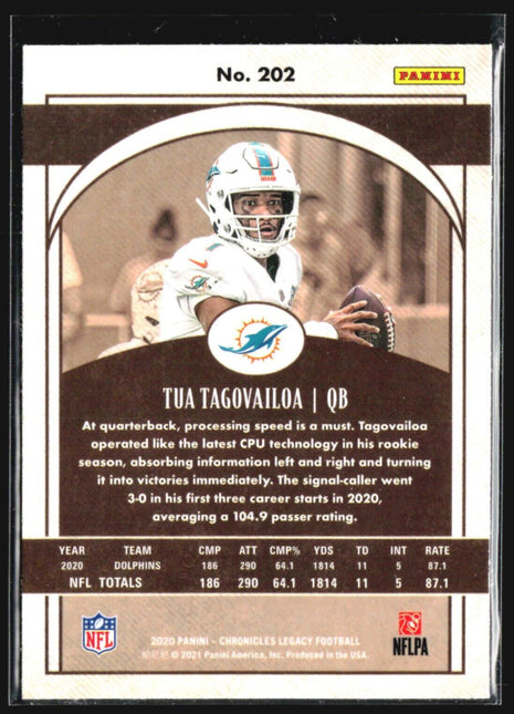 2020 Panini Chronicles - Legacy Update Rookies #202 Tua Tagovailoa (RC)