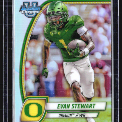 2024 Bowman Chrome U Evan Stewart Refractor #75