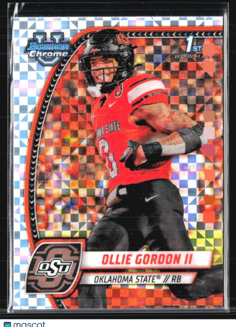 2024 Bowman Chrome U Ollie Gordon Xfractr 1st #197