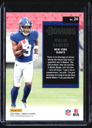 2024 Donruss Malik Nabers Rc #24