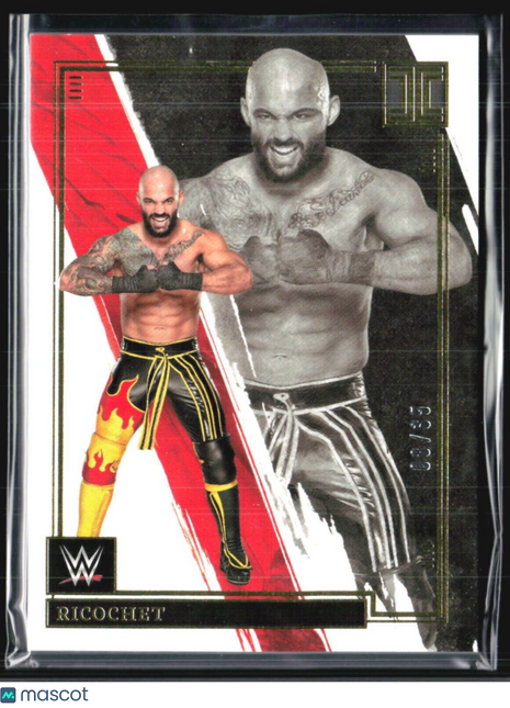 2022 Panini Impeccable WWE - #5 Ricochet /35 Gold