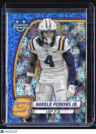 2024 Bowman Chrome U Harold Perkins Blue Speckle /175 #194