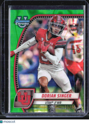 2024 Bowman Chrome U Dorian Singer Green Wave /99 #68