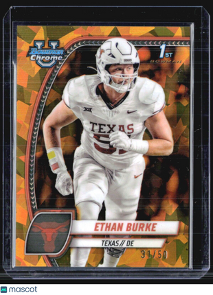 2024 Bowman Chrome U Sapphire Ethan Burke Gold 1st /50 #32