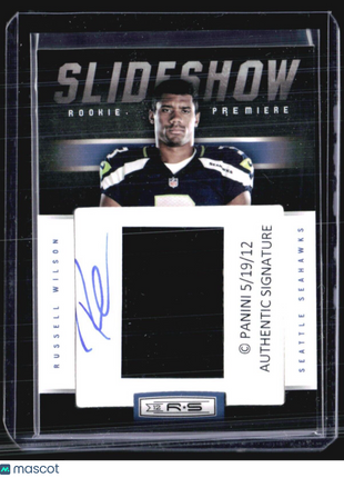2012 Panini Rookies & Stars Rookie Slideshow Signatures #34 Russell Wilson /50