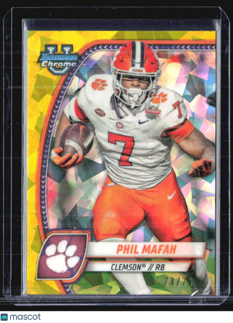2024 Bowman Chrome U Sapphire Phil Mafah Yellow /75 #144