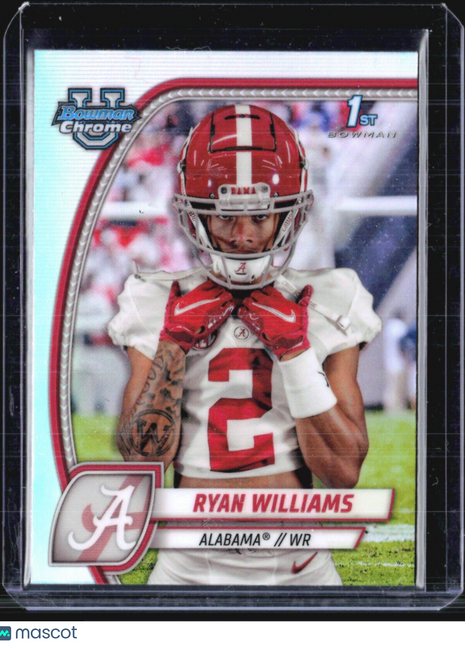 2024 Bowman University Chrome - #53 Ryan Williams (RC) Refractor
