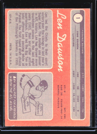 1970 Topps - #1 Len Dawson