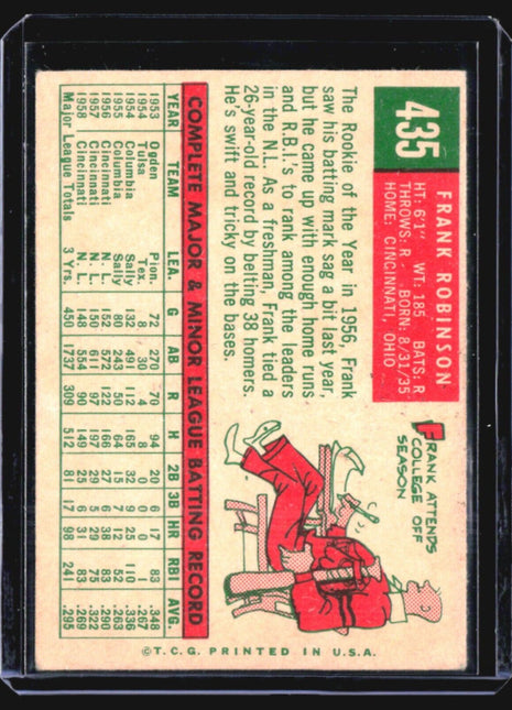 1959 Topps - #435 Frank Robinson