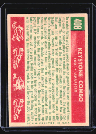 1959 Topps - #408 Luis Aparicio Nellie Fox