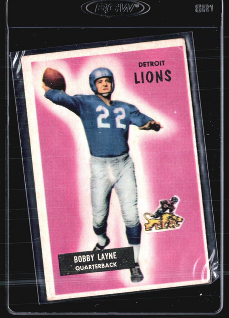1955 Bowman Bobby Layne #71