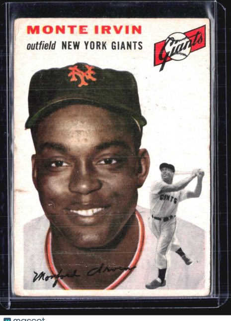 1954 Topps - White Back #3 Monte Irvin