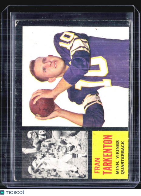 1962 Topps - #90 Fran Tarkenton (RC)