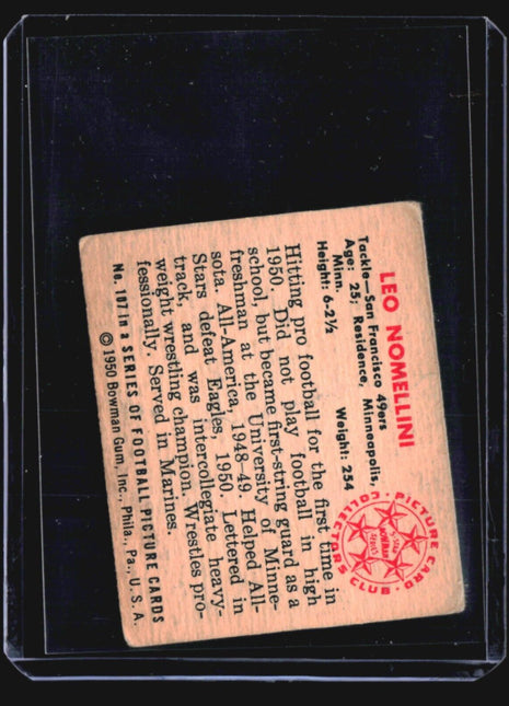 1950 Bowman - #107 Leo Nomellini