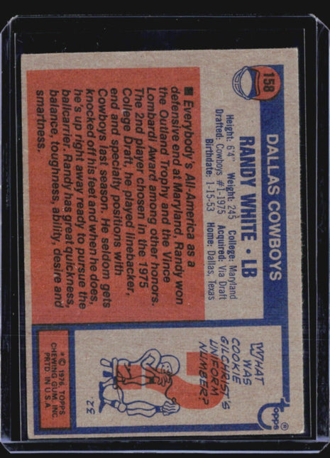 1976 Topps - #158 Randy White (RC)