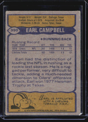 1979 Topps - #390 Earl Campbell (RC)