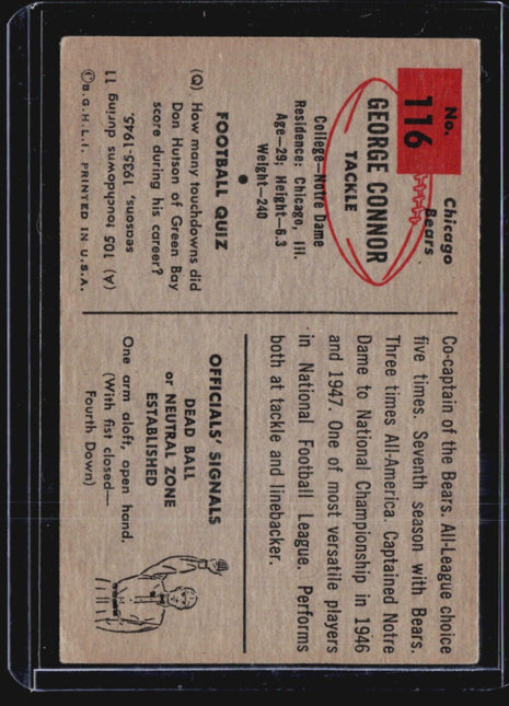 1954 Bowman - #116 George Connor