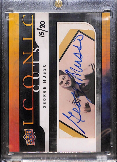 2008 UD Icons George Musson Iconic Cuts Cut Auto /20 HOF