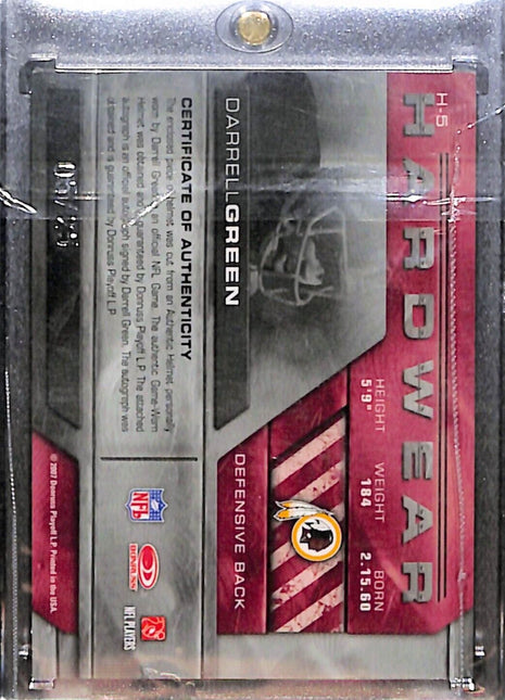 2007 Limited Hardwear Darrell Green Helmet Auto /25 Redskins HOF