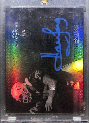 2015 Topps Diamond Howie Long Blue Ink Auto /5 Raiders HOF