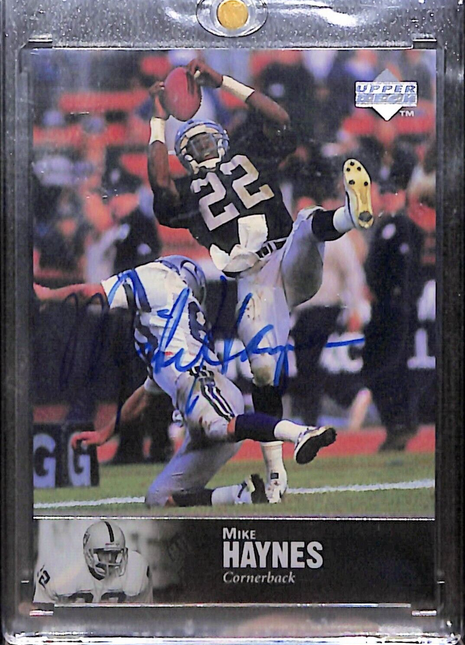 1997 Upper Deck Legends Mike Haynes Auto #AL-115 Raiders Auto