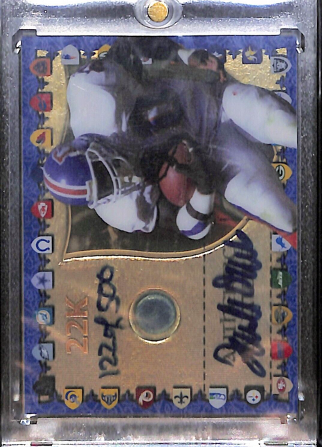 1997 Collector's Edge Terrell Davis Helmet Auto /500 Broncos HOF