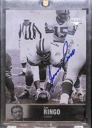 1997 Upper Deck NFL Legends - Autographs #AL-16 Jim Ringo Auto HOF