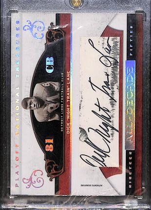 2007 National Treasures All Decade Dick Night Train Lane Cut Auto /32 HOF