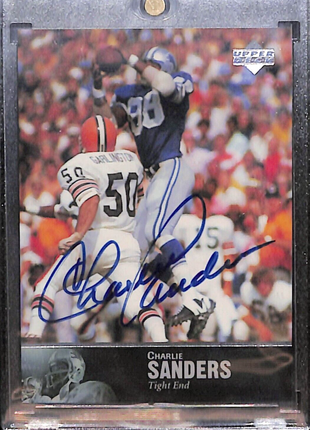 1997 Upper Deck NFL Legends - Autographs #AL-164 Charlie Sanders Auto