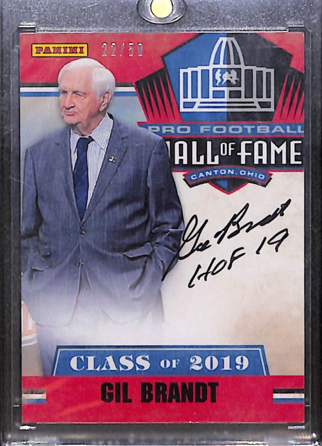 2019 Panini Class of '19 Gil Brandt HOF Auto /50 Cowboys