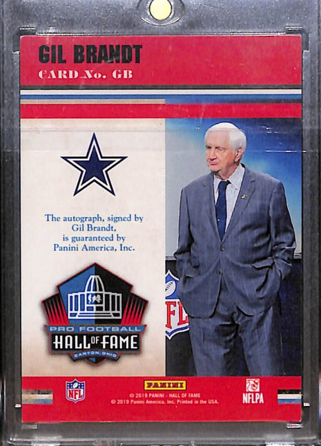 2019 Panini Class of '19 Gil Brandt HOF Auto /50 Cowboys