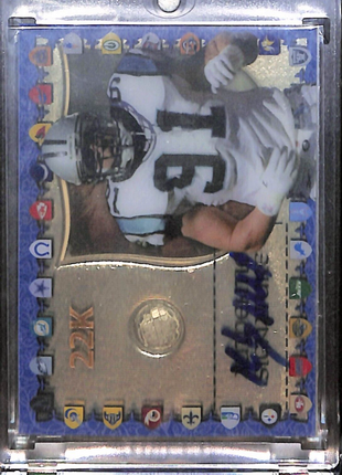 1997 Collector's Edge Excalibur - Game Gear Helmet Auto Kevin Greene HOF