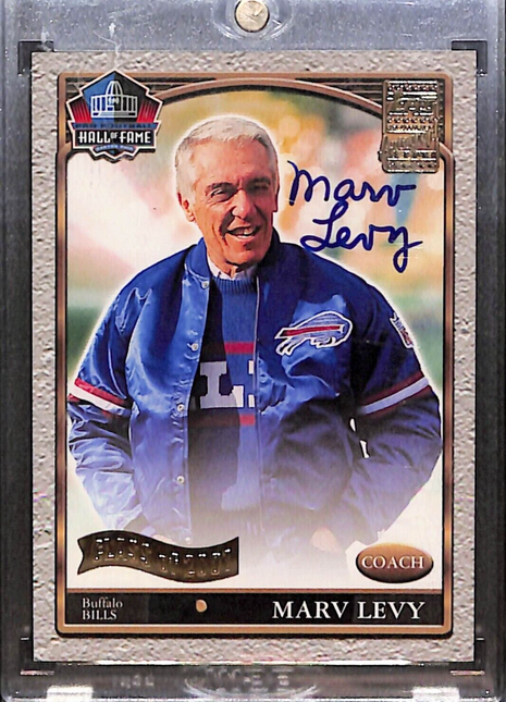 2001 Topps Class of '01 Marv Levy HOF Auto Bills