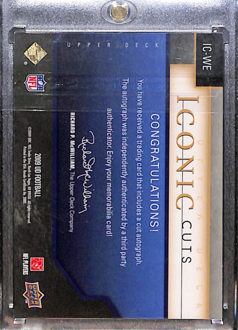 2009 UD Icons Arnie Weinmeister Iconic Cuts Auto /36 HOF