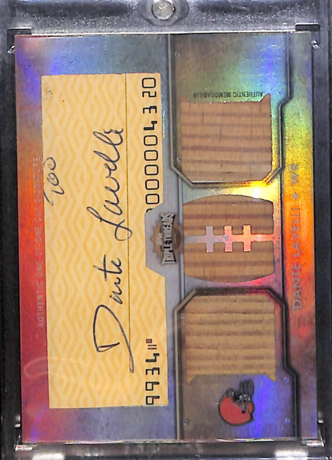 2012 Topps Triple Threads Dante Lavelli Cut Above Relic Auto 1/1 Browns HOF