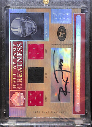 2006 National Treasures Ronnie Lott Jersey Shoe Auto /49 HOF
