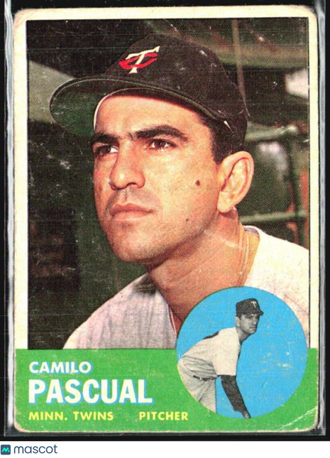 1963 Topps - #220 Camilo Pascual